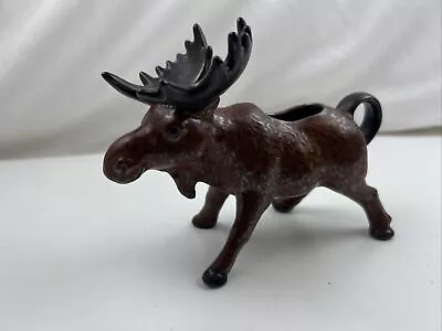 Vintage Eddie Bauer Ceramic Moose Creamer Pot Made In Japan IWA Brown Glaze • $34.99