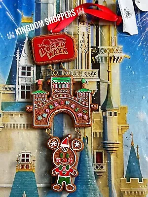 2023 Disney Parks Holiday Gingerbread House Boardwalk Mickey Mouse Ornament • $39.95