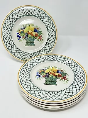 Villeroy & Boch Basket 1748 Salad Plates 8.5” Set Of 5 Porcelain NWOT • £56.77