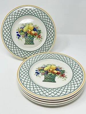 Villeroy & Boch Basket 1748 Salad Plates 8.5” Set Of 5 Porcelain NWOT • £56.77