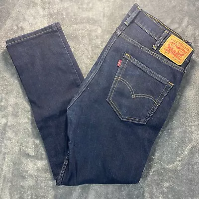 Levis 511 Jeans Mens 38x30 Blue Denim Straight Leg Stretch Dark Wash • $24.99