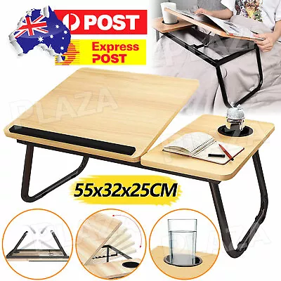 Foldable Laptop Stand Desk Table Tray Bed Study Portable Adjustable NEW • $22.95