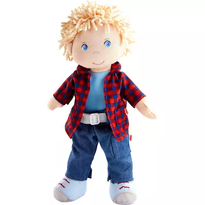 HABA Nick 12  Soft Boy Doll With Blonde Hair Blue Eyes And Embroidered Face • $29.99