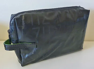 1x MAC Makeup Cosmetics Bag In Black Faux Patent Leather Brand NEW!  • $27.99