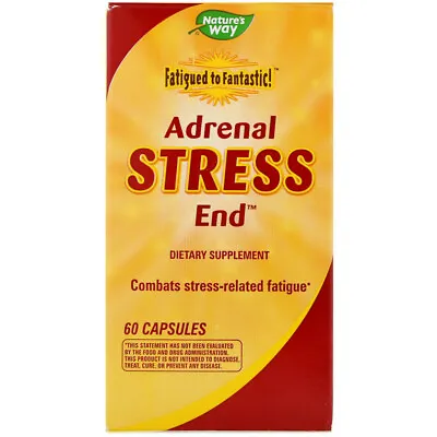 Adrenal Fatigue Stress Formula 60Caps | Adrenal Cortex Pantothenic Acid Licorice • £33.75