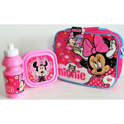 Just Character 3 Piece Lunch Bag With Sandwich Lunch Box And Water Bottle • £12.49