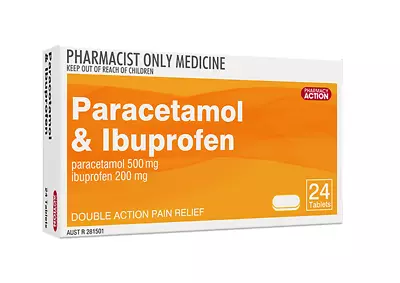 Pharmacy Action Paracetamol & Ibuprofen 24 Tablets • $7.78