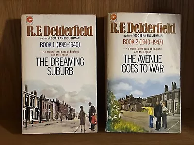 2 X R F Delderfield Books -The Dreaming Suburb & The Avenue Goes To War Vintage • £18.99