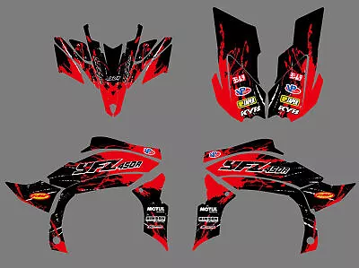 Team Graphics Decals Stickers Kit Fit YAMAHA YFZ450R 2009 2010 2011 2012 2013 • $65.99