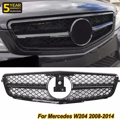 AMG Style Grille Grill For Mercedes W204 2008-2014 C180 C200 C250 C280 C300 C350 • $45.56