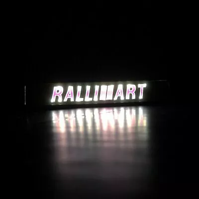 1Pcs RALLIART Power LED Light Car Front Grille Badge Illuminated Decal Sticker • $12