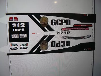 Gotham City Police Patrol Charger Decals 1:18  Custom • $14.99