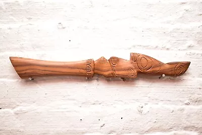 Vintage Polynesian Marquesas Island Carved Wood Tiki War Club Staff Weapon 18  • $192.50