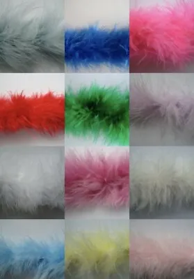 Marabou Swansdown Feather Trimming - Many Colours -Per Metre • £1.95