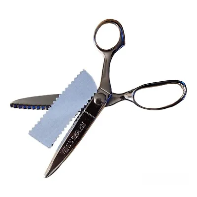 Vntg Wiss Pinking Shears CC7 Chrome Plated USA 4  Blade Fabric Zigzag Scissors  • £9.63