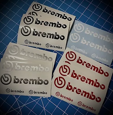 Brembo Sticker Set For 02-07 Sti Gold Brembos Vinyl Decal Set Of 4 • $12.60