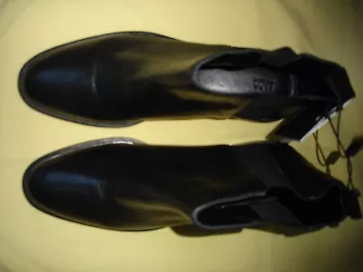 $52.49 • Buy NWT New Zara Woman Black Leather Boots Shoes US 6.5, 37 RARE