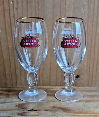 2 X Stella Artois Half Pint Chalice Glasses 10oz Brand New • £8.99