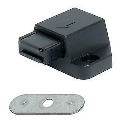 Cupboard Door Catch Magnetic Pressure Touch For Cabinets With Counterplate • £3.19