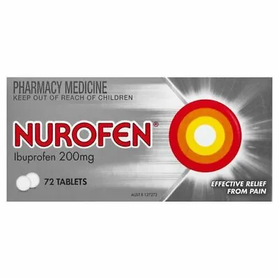 $28.95 • Buy Nurofen Ibuprofen Core Anti-Inflammatory Effective Pain Relief 200mg 72 Tablets