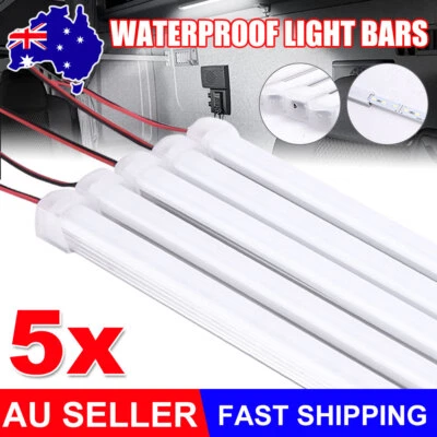 $16.95 • Buy 5X LED Strip Lights Caravan Boat Car Interior Lamp 12V LED Lights Bar Camping