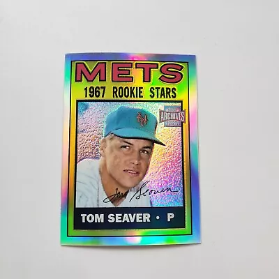 2001 Topps Archives Reserve *TOM SEAVER Refractor 1967 Rookie RC Reprint  Mets • $1.55