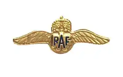 Small RAF Wings Military Hard High Quality Enamel Lapel Pin Badge • £6.99