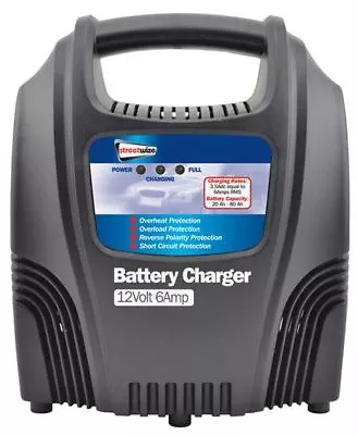 12 Volt 6 Amp Car Van Boat Bike Motorhome LED Compact & Robust Battery Charger • £19.95