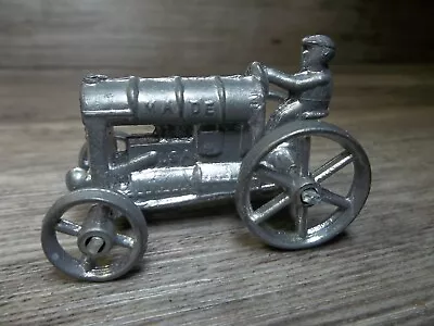 Vintage Steel Wheel Tractor Toy Made Pot Metal W/ Driver Good Condition      Z13 • $27.50