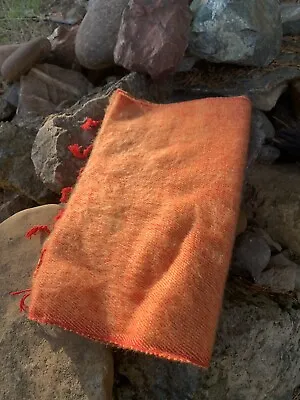Handmade Himalayan Soft Yak Wool Scarf From Nepal - Orange Yellow • $25