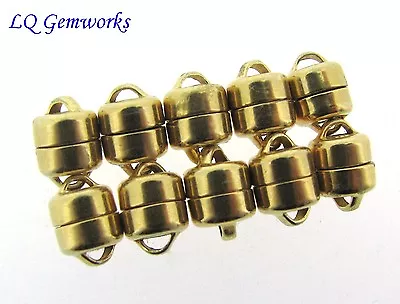 10 (TEN) 14k Gold Filled 5.5mm Magnetic Button Clasps • $50.60