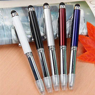 3 In 1 Touch Screen Stylus Ballpoint Pen With LED Flash Light For  Iphongo • $2.38