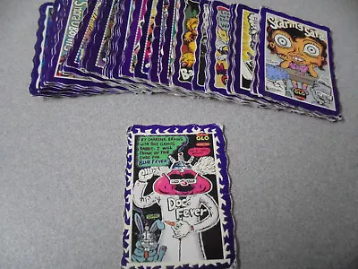 Rare Complete Set Purple Oddbodz Glo Zone Cards Inc Doc Fever Smiths Snack Foods • $150