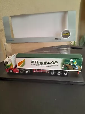 Oxford Scania Cab Jockey Truck & Trailer Stobart AP McCoy 'ThanksAP' • $18.67