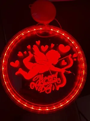 3D Night Light Valentine's Day Lamp Battery Operated Wall Hanging • £3.99