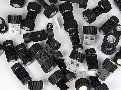 £5.17 • Buy LEGO # Wheels + Tyres + Axles # 16 + 16 + 8 Pieces # 4 Sets Car City Vehicle 