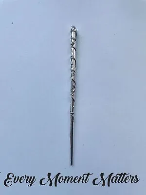 1 X Tibetan Silver WAND FAIRY GODMOTHER WAND MAGICIANS WAND 120mms Charms • £2.79