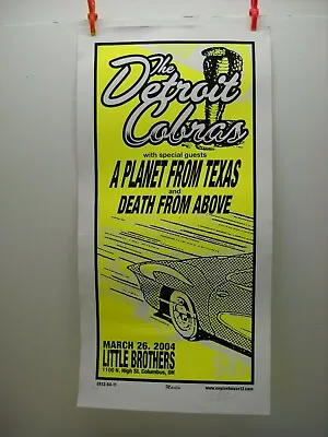 2004 Rock Concert Poster Detroit Cobras Death From Above Mike Martin S/N LE 100 • $33.71