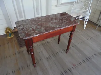 $285 • Buy Antique Marble Top Australian Cedar Hall Table  