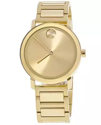 New Movado Bold Evolution Pale Gold Ion-Plated Men's Watch 3600795 • $304