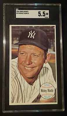 1964 Topps Giants #25 Mickey Mantle Graded SGC 5.5 • $175