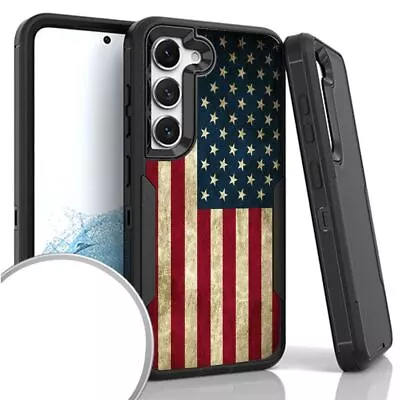 USA American Flag Rugged Heavy Duty Case For Samsung Galaxy S23 5G  • $14.95