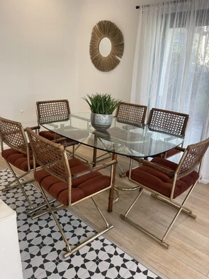 $1799 • Buy Mid Century Modern  By Bassett Mirror Company Dining Table And 6 Chairs