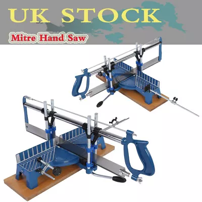 Iron Compound Mitre Hand Saw Manual Precision Angle Cut Woodwork Carpentry Tool • £41.49