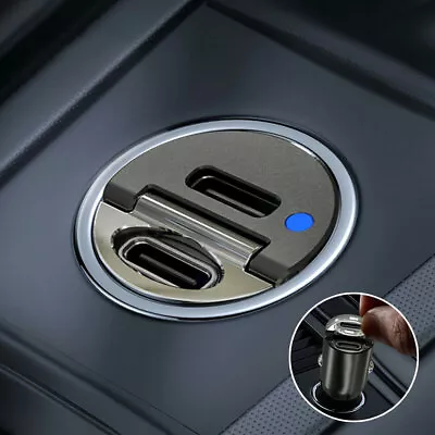 £9.94 • Buy 1x Mini Dual USB Type-C PD Car Phone Charger 30W Fast Charge Adapter Accessories