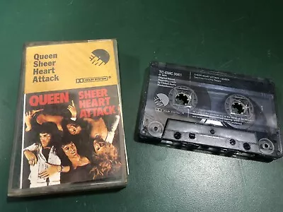 Queen Sheer Heart Attack Cassette Tape Crystal Case Used • £4.99