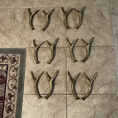 Cabin Lodge~Faux Deer Antler Cabinet Pull Right Left Sets 12 Pc 6 Sets New • $20