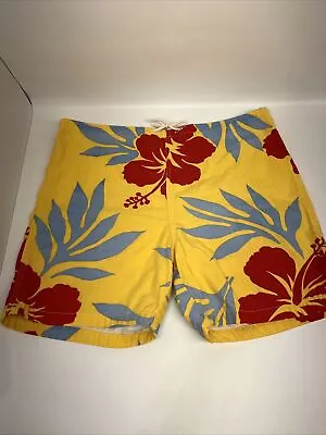 Vintage Dr. Beach USA Sport Board Shorts Medium Yellow Red Blue 90’s • $19.95