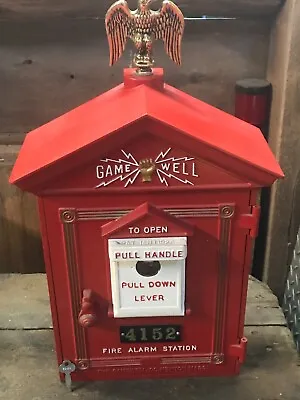 Vintage GAMEWELL FIRE ALARM BOX Retrofitted With Vintage Rotary Wired Telephone • $725