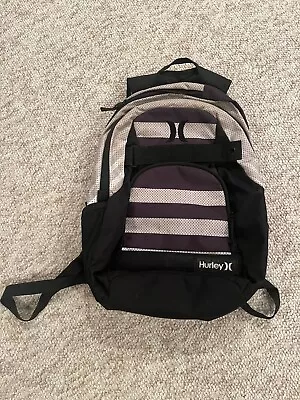 Hurley Backpack With Skateboard Straps Tan With Black And White Checkered • $35